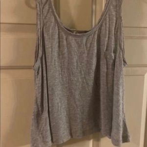 Rosio Grey Crop Tank Top